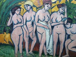 Ernst Ludwig Kirchner Frauen im Bad Wandbild