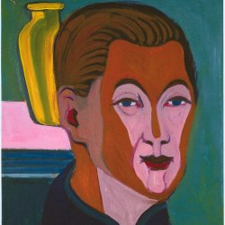 Ernst-Ludwig-Kirchner-Kopf-des-Malers-Selbstbildnis