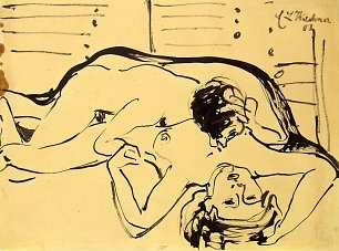 Ernst Ludwig Kirchner Liebespaar Wandbild