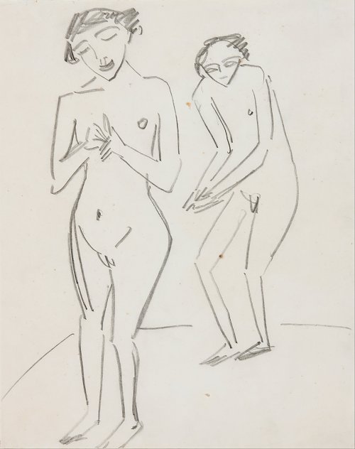 Ernst Ludwig Kirchner Mann und Frau Wandbild