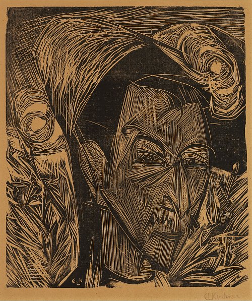 Ernst Ludwig Kirchner Portraet David Mueller Wandbild