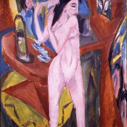 Ernst-Ludwig-Kirchner-Sich-kaemmender-Akt