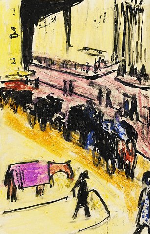 Ernst Ludwig Kirchner Strassenszene Wandbild