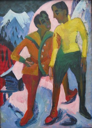 Ernst Ludwig Kirchner Zwei Brueder Wandbild