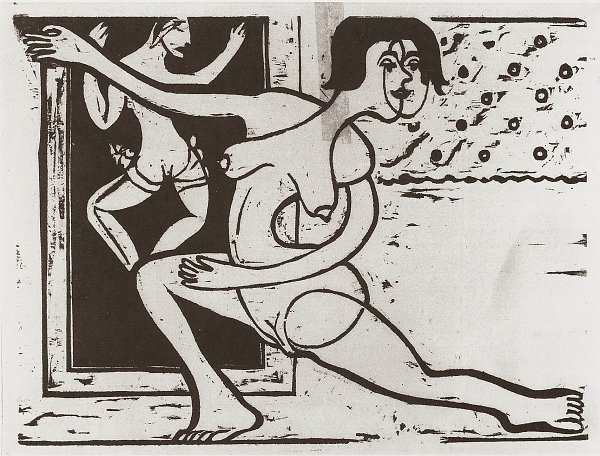 Ernst Ludwig Kirchner uebende Taenzerin Wandbild