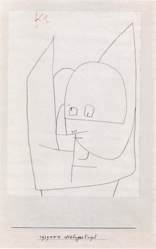 Paul Klee Altkluger Engel Wandbild