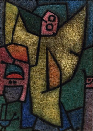 Paul Klee Angelus Militans Wandbild