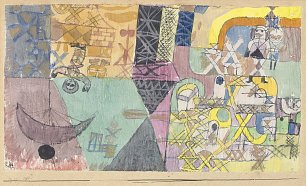 Paul Klee Asiatische Gaukler Wandbild