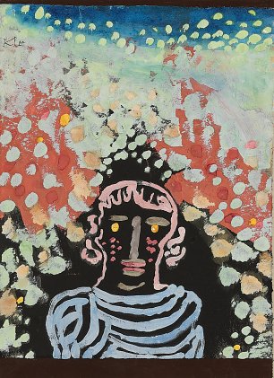 Paul Klee Bildnis in der Laube Wandbild