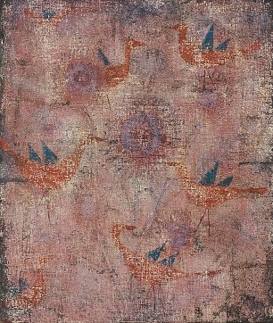 Paul Klee Blaugefluegelte Voegel Wandbild