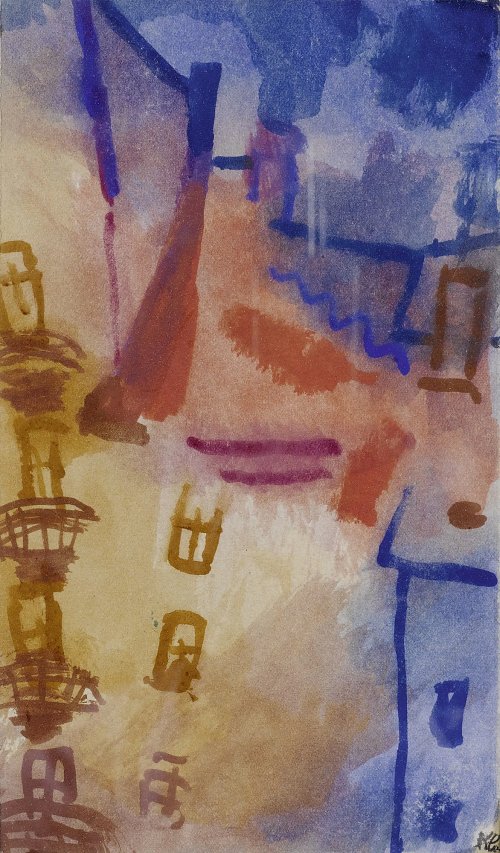 Paul Klee Der Hof Sonne im Hof Wandbild