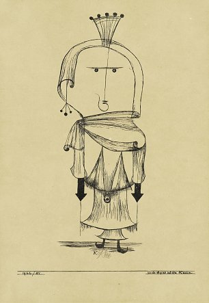 Paul Klee Die Hexe mit dem Kamm Wandbild