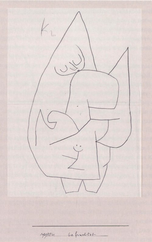 Paul Klee Engel befruchtet Wandbild