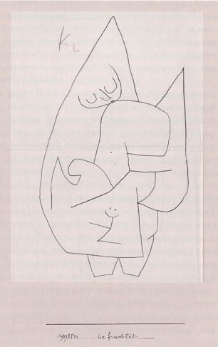 Paul Klee Engel befruchtet Wandbild