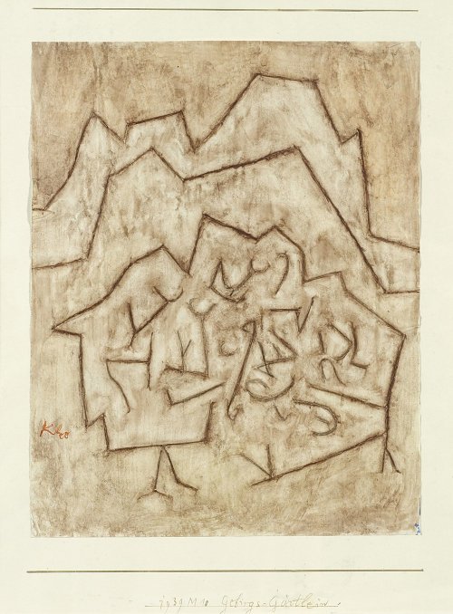 Paul Klee Gebirgs Gaertlein Wandbild