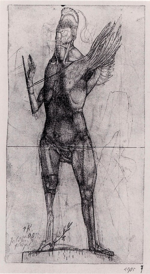 Paul Klee Held mit Fluegel Wandbild
