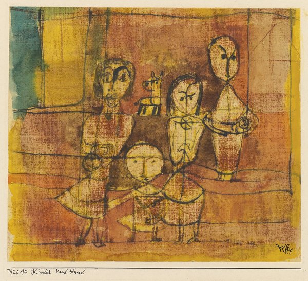 Paul Klee KINDER UND HUND Wandbild