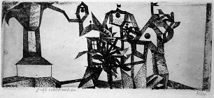 Paul Klee Luftschloss Wandbild