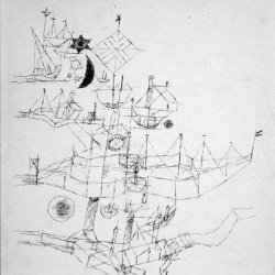 Paul-Klee-Schiffe-mehrschichtig-uebereinander