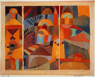 Paul Klee Tempelgaerten Wandbild
