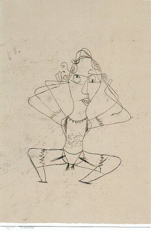 Paul Klee The Trumpet Sounds Wandbild