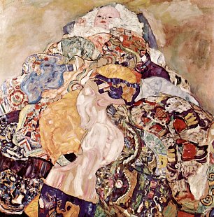 Gustav Klimt Baby Wiege Wandbild