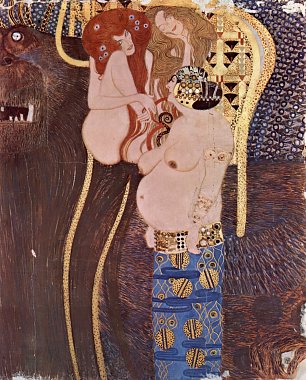 Gustav Klimt Beethovenfries 2 Wandbild