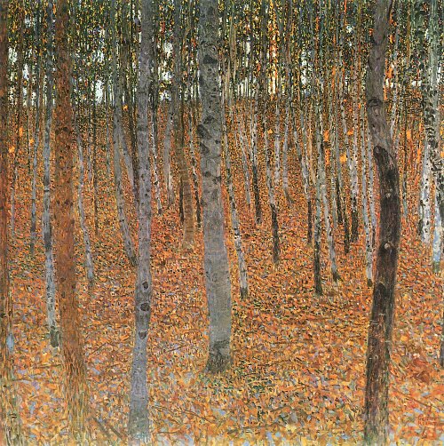 Gustav Klimt Buchenwald 1 Wandbild