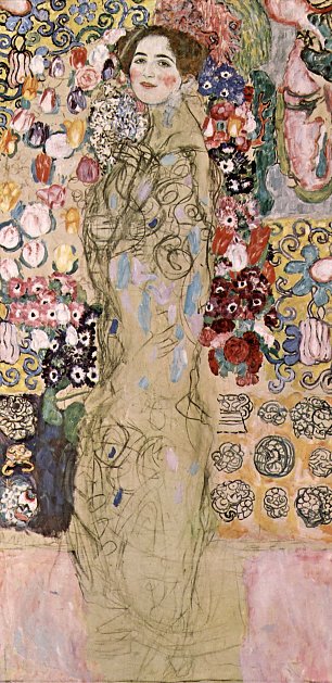 Gustav Klimt Damenbildnis Wandbild
