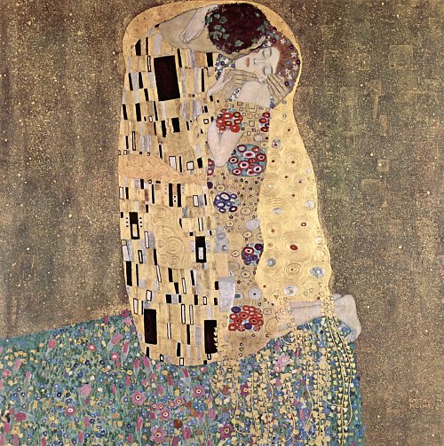 Gustav Klimt Der Kuss Wandbild