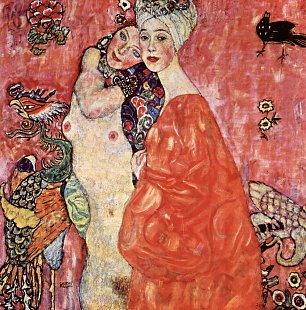 Gustav Klimt Die Freundinnen Wandbild