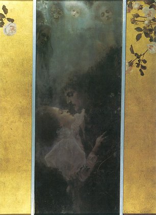 Gustav Klimt Die Liebe Wandbild
