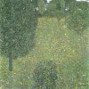 Gustav-Klimt-Gartenlandschaft-Bluehende-Wiese