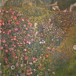 Gustav-Klimt-Italienische-Gartenlandschaft