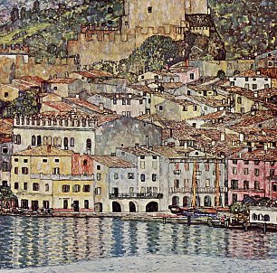 Gustav Klimt Malcesine am Gardasee Wandbild