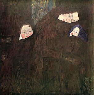 Gustav Klimt Mutter mit Kindern Wandbild