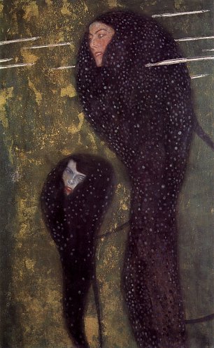 Gustav Klimt Nixen Silberfische Wandbild
