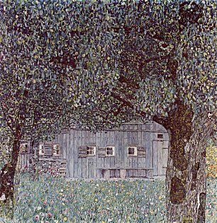 Gustav Klimt Oberoesterreichisches Bauernhaus Wandbild
