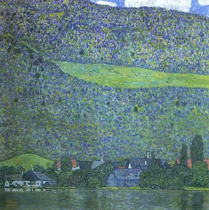 Gustav Klimt Unterbach am Attersee Wandbild
