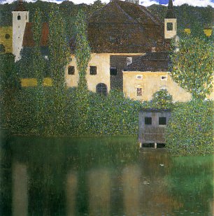 Gustav Klimt Wasserschloss Wandbild