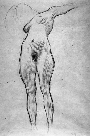 Gustav Klimt Schwebender Frauenakt Wandbild