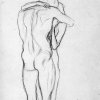Gustav-Klimt-Umarmung-Zeichnung