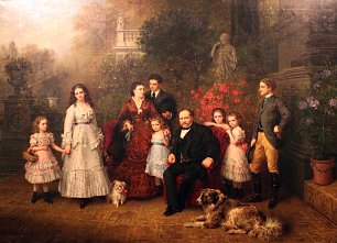 Ludwig Knaus Familienbildnis Strousberg