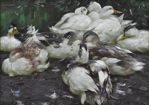 Alexander Koester Enten2 Wandbild