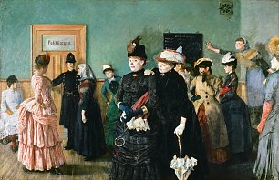 Christian Krohg Albertine to see the Police Surgeon Wandbild