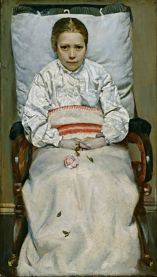 Christian Krohg Sick Girl Wandbild