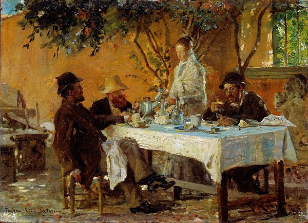 Peder Severin Kroyer Breakfast in Sora Wandbild