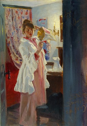 Peder Severin Kroyer Die Frau des Kuenstlers Wandbild