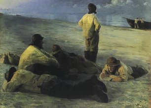 Peder Severin Kroyer Fishermen on the Beach Wandbild