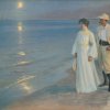 Peder-Severin-Kroyer-Summer-evening-on-the-beach-at-Skagen